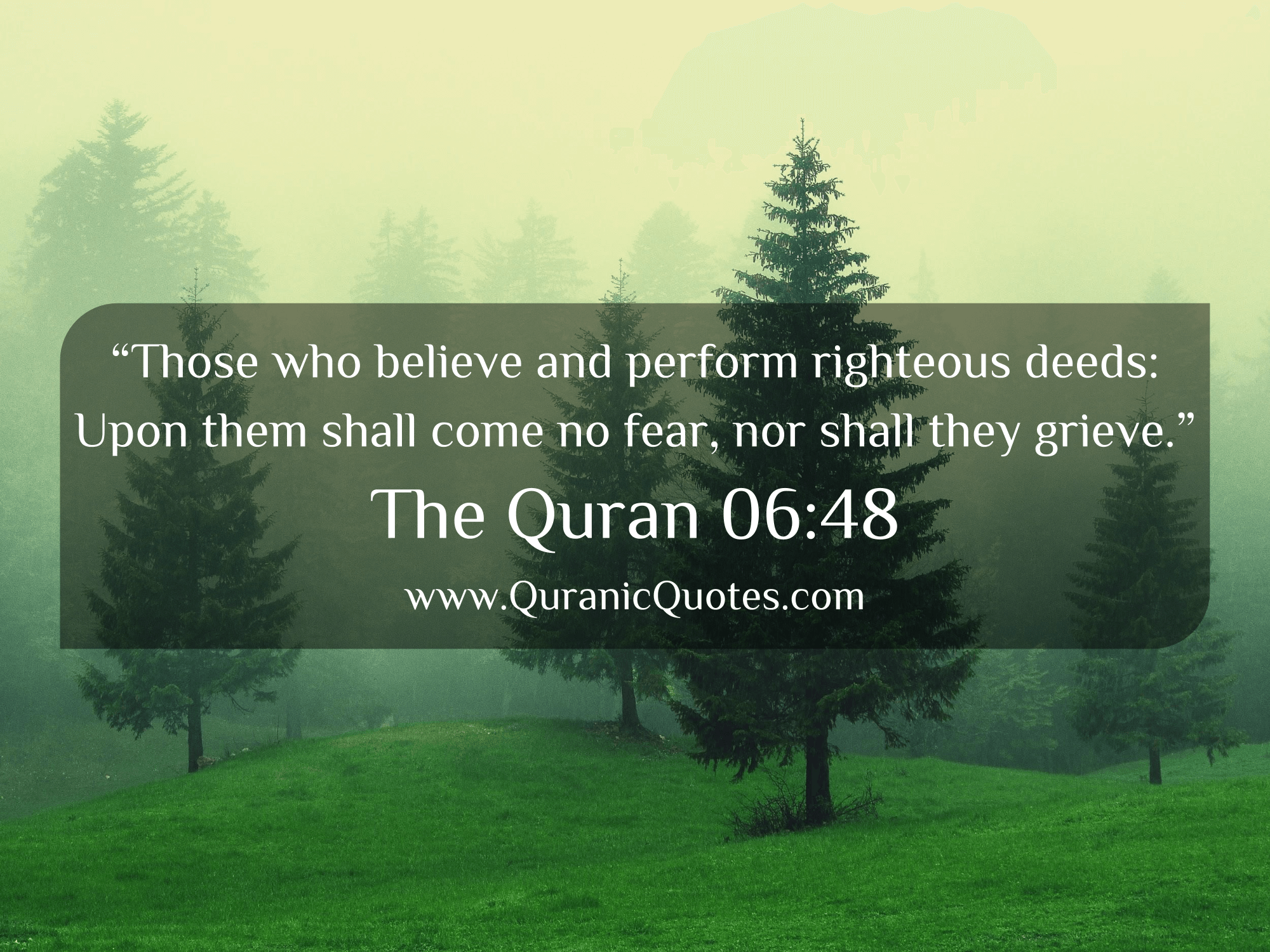 #152 The Quran 06:48 (Surah al-An'am) | Quranic Quotes
