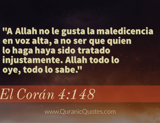 #08 El Corán 04:148 (Surah an-Nisa)