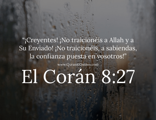 #189 El Corán 08:27 (Surah al-Anfal)