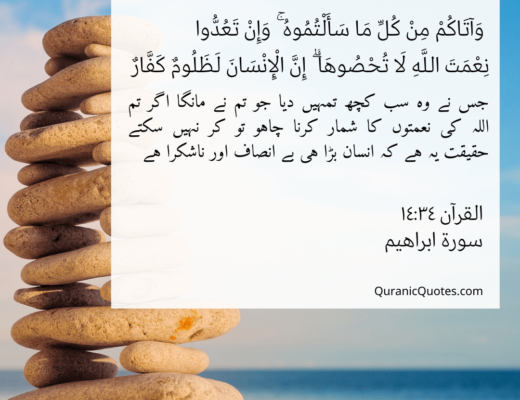 #403 The Quran 14:34 (Surah Ibrahim)