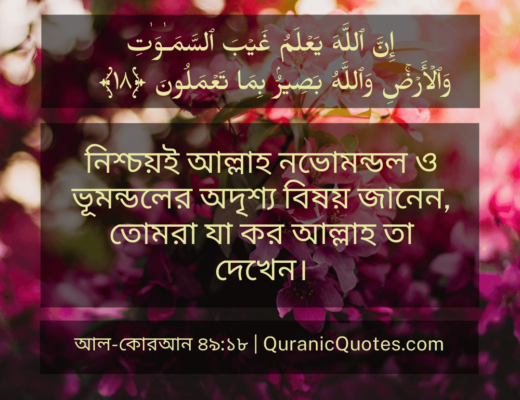 #78 The Quran 49:18 (Surah al-Hujurat)