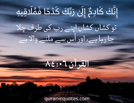 #446 The Quran 84:06 (Surah al-Inshiqaq)