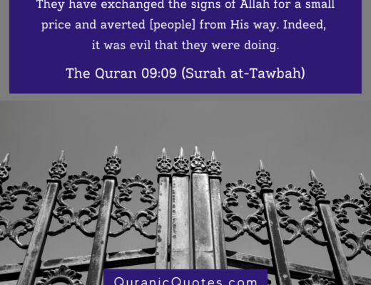 #522 The Quran 09:09 (Surah at-Tawbah)